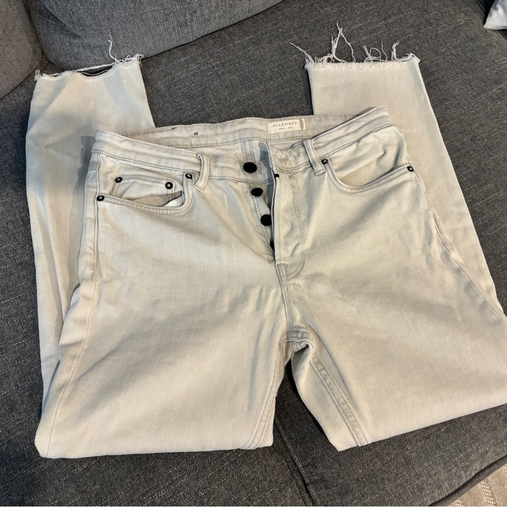 Men's Allsaints Light Gray Jeans